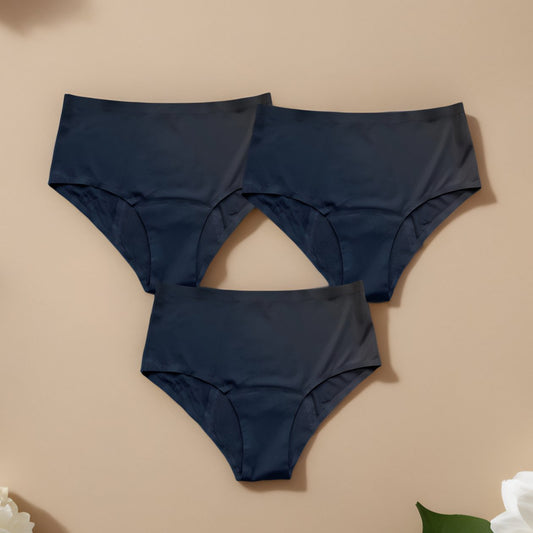 Pack de 3 culottes menstruelles taille haute (35% de remise)